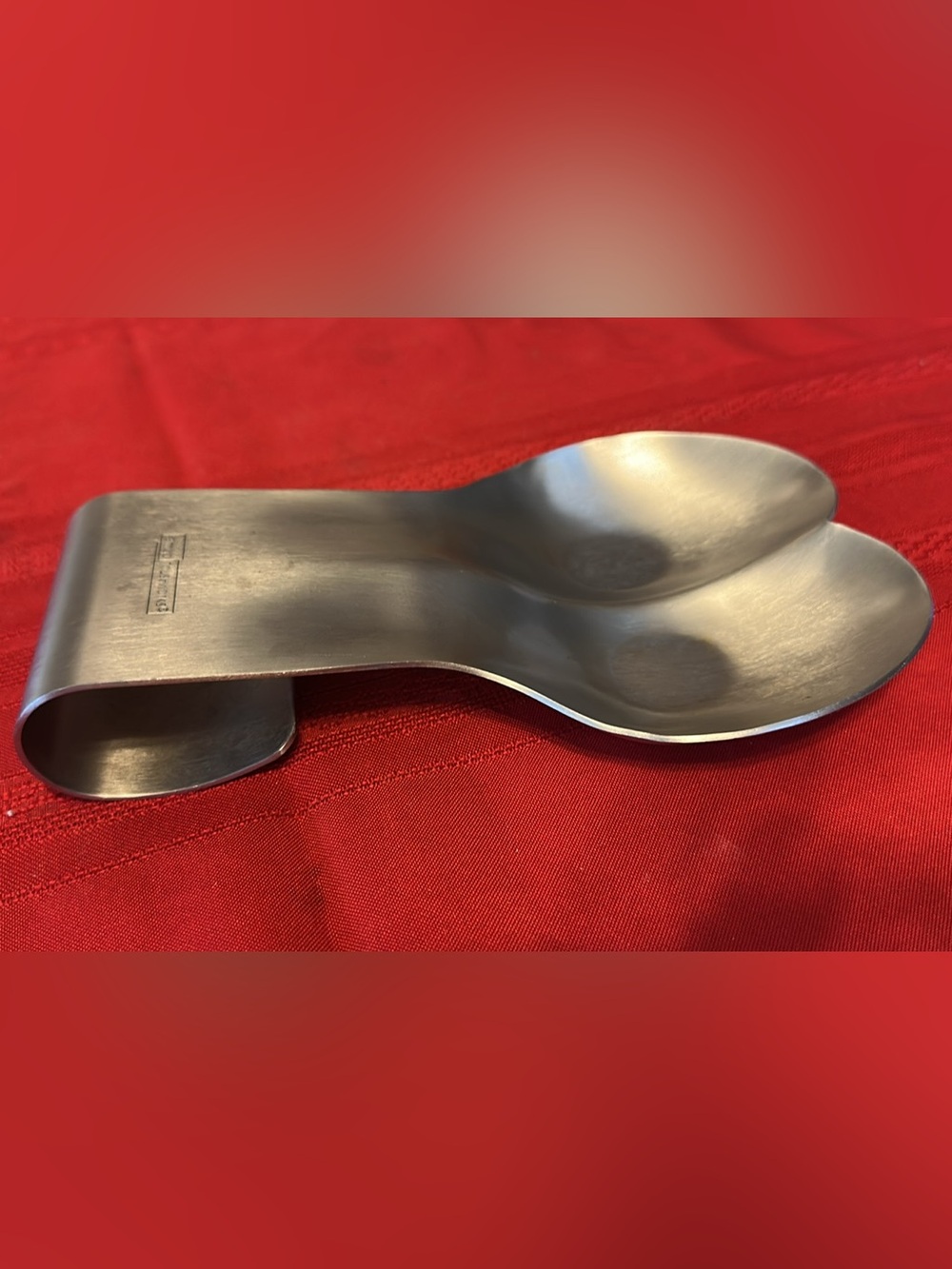 Amco Houseworks Stainless Steel Double Spoon Rest